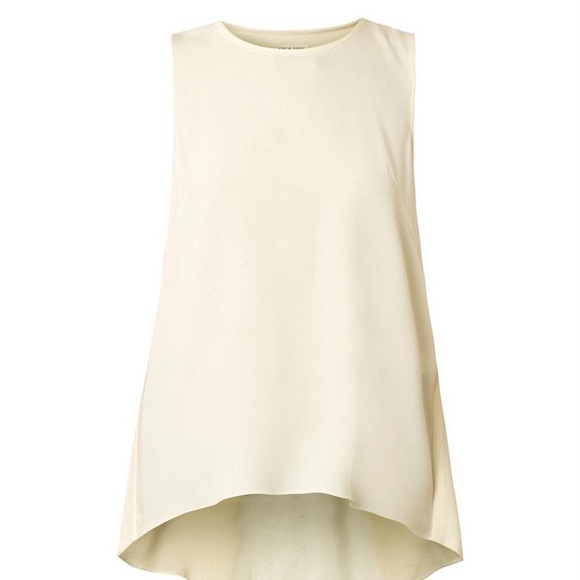 Rag & Bone Harper split back top cream size M - Picture 8 of 8